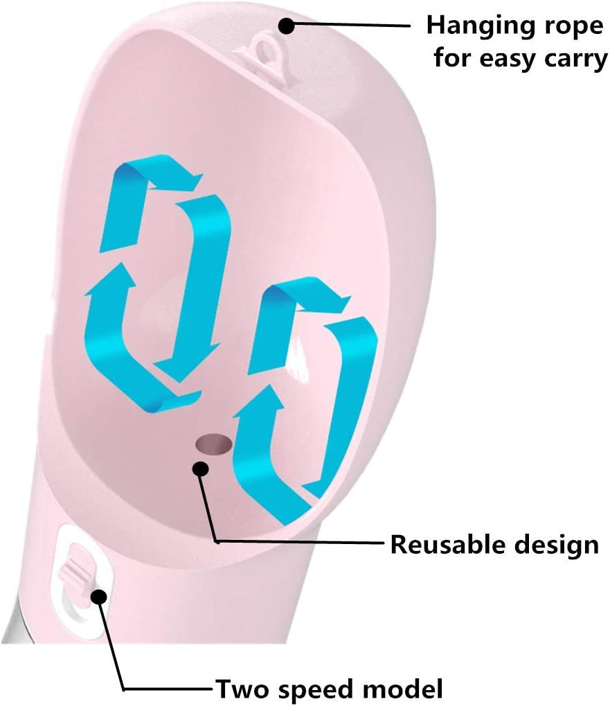 Portable Dog Water Bottle - Leak-Proof Dispenser with Integrated Bowl and Food Container, Dishwasher Safe, Made from Food-Grade Plastic for Outdoor Activities, Pink